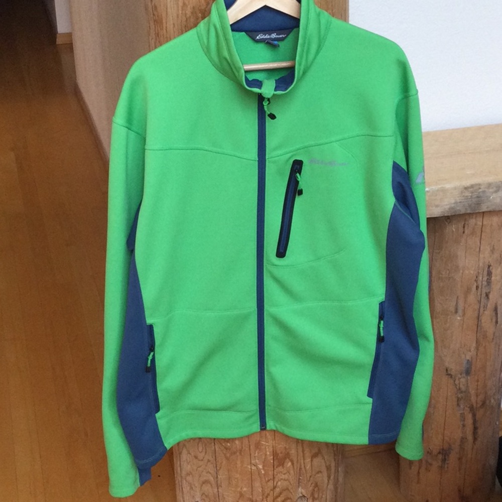 EUC Mens Eddie Bauer XL Green/ Blue First Ascent Jacket (Like New)